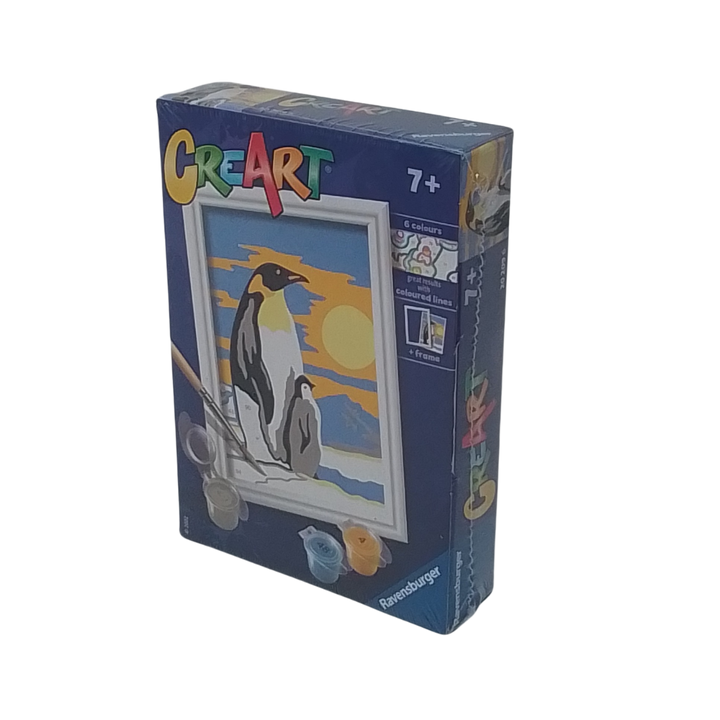 RAVENSBURGER - CREART 8.5 X 12 CM - PENGUIN FAMILY