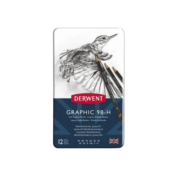 DERWENT - SET DI 12 MATITE GRAPHIC 9B-H