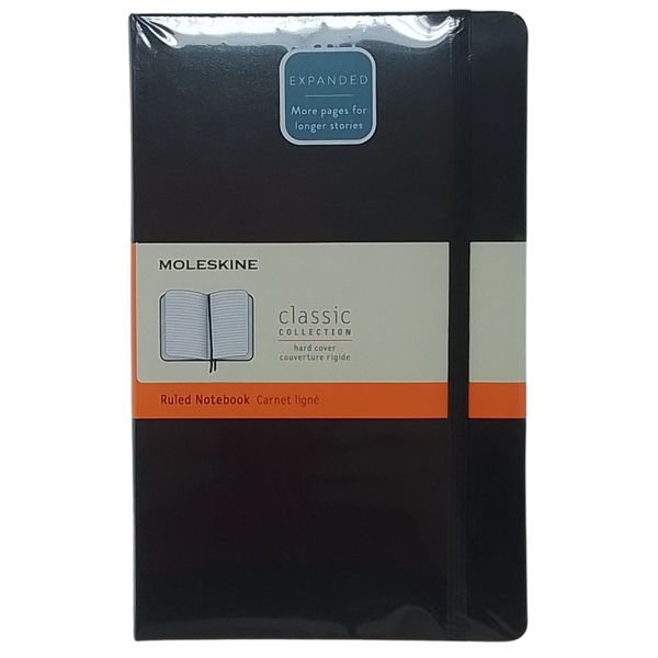 MOLESKINE - TACCUINO EXPANDED A RIGHE RIGIDO LARGE (13X21 CM)