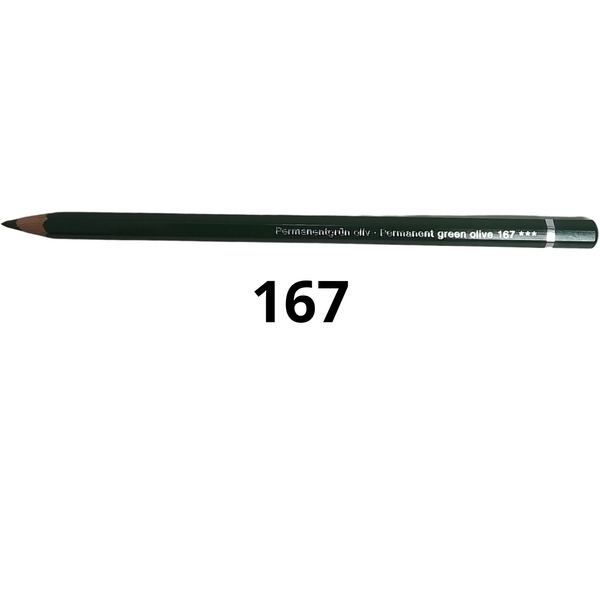 FABER-CASTELL - MATITE ACQUERELLABILI ALBRECHT DURER 167 PERMANENT GREEN OLIVE