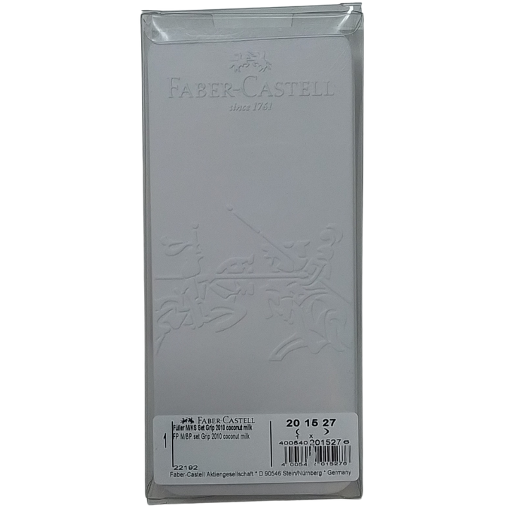 FABER-CASTELL - SET PENNA STILOGRAFICA FP M/BP SET GRIP 2010 COCONUT MILK
