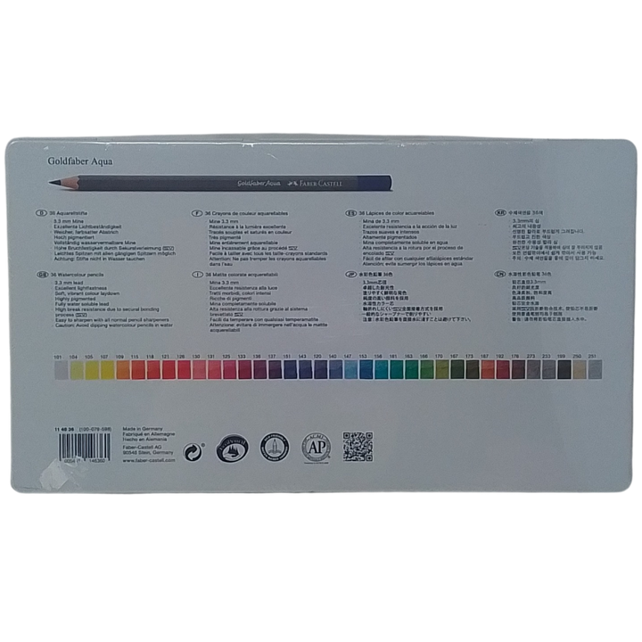 FABER-CASTELL - CONF. 36 GOLDFABER AQUA MATITE ACQUERELLABILI