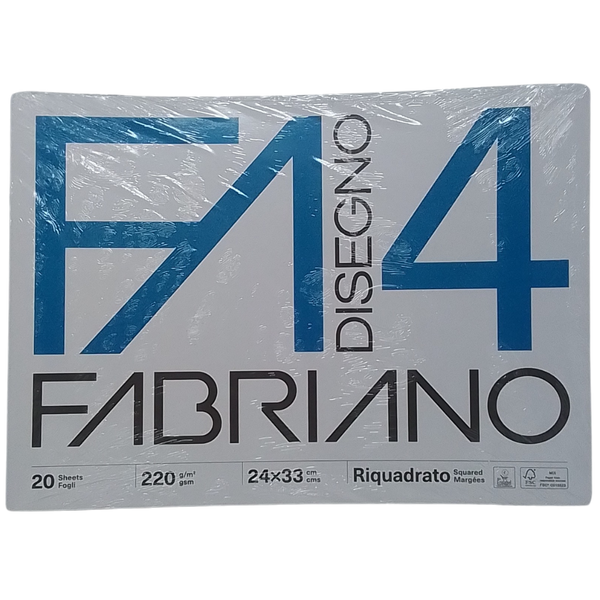 FABRIANO - BLOCCO DA DISEGNO FA4 24X33 CM RIQUADRATO