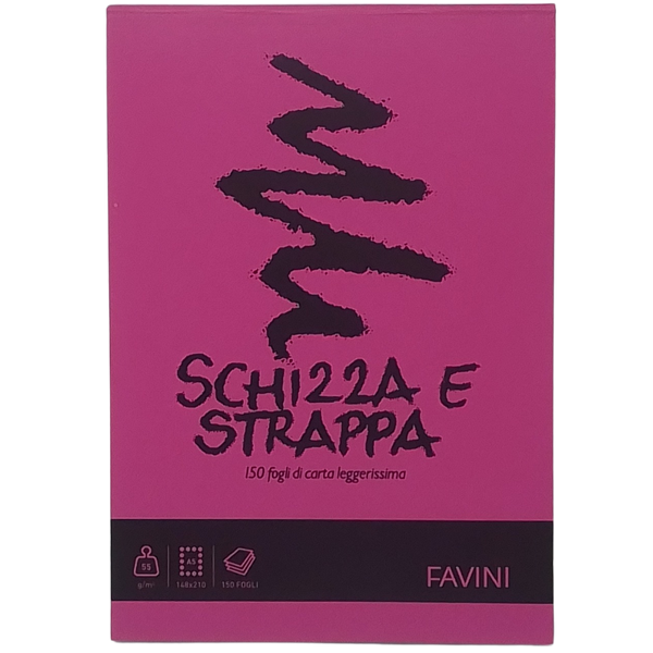 FAVINI - BLOCCO SCHIZZA E STRAPPA A5
