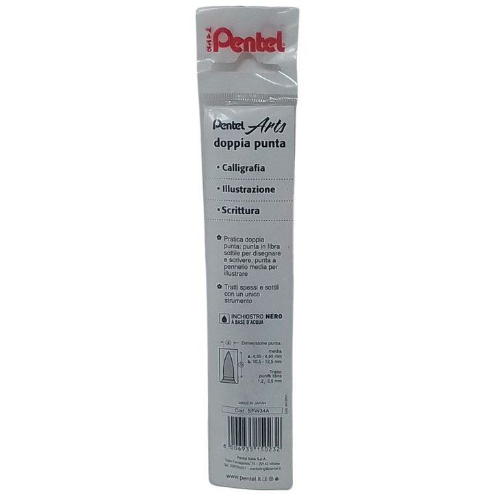 PENTEL - ARTS PENNARELLO NERO DOPPIA PUNTA
