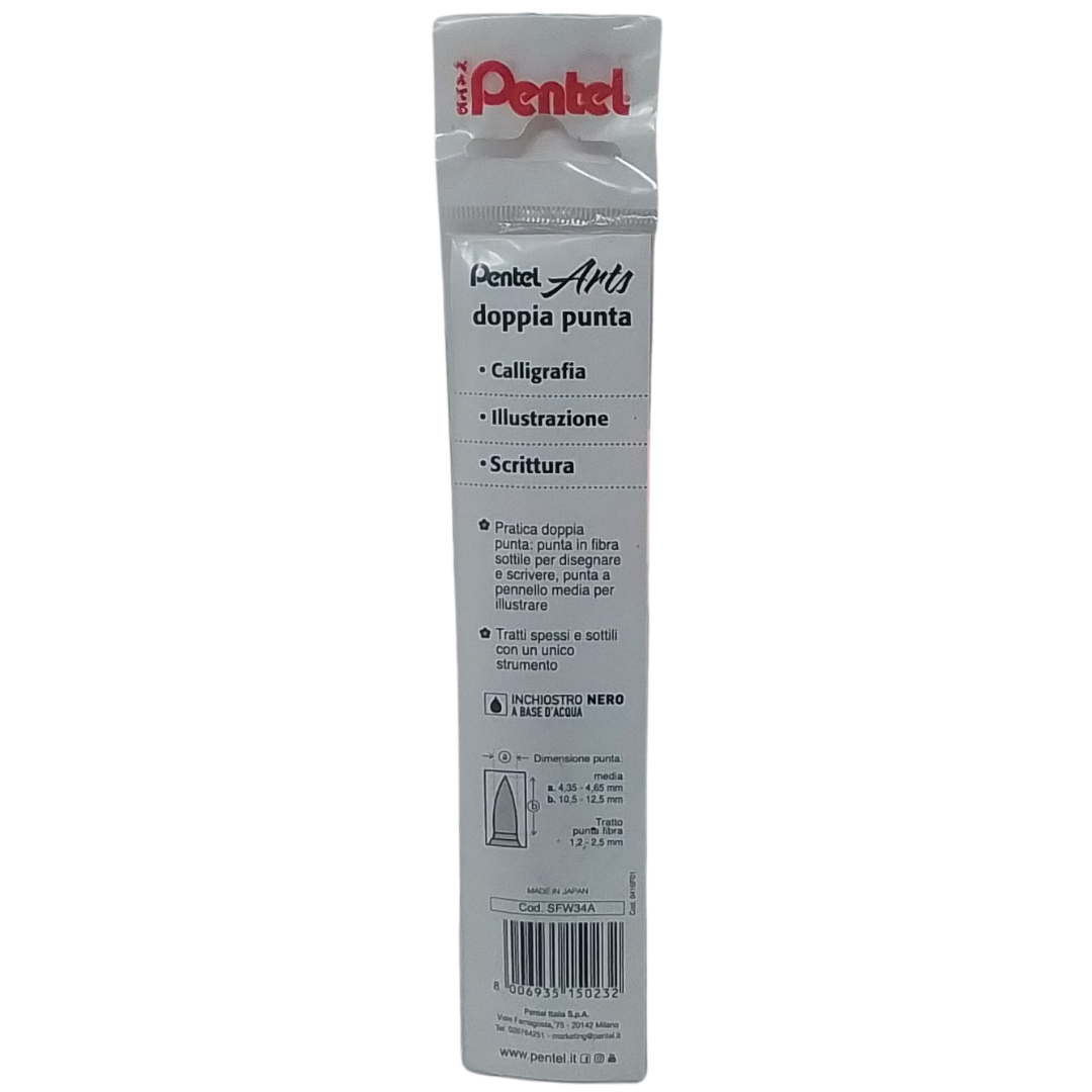 PENTEL - ARTS PENNARELLO NERO DOPPIA PUNTA