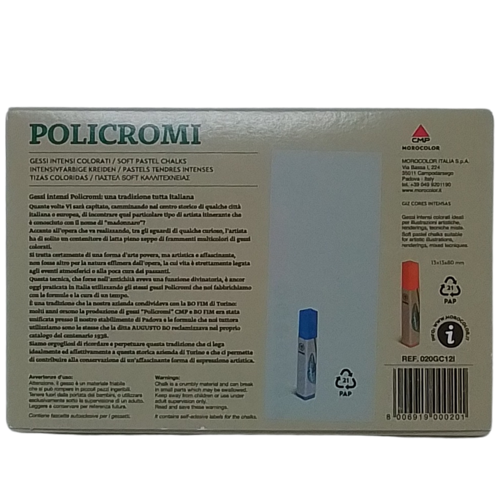 PRIMO - CONF. 12 GESSI INTENSI COLORATI POLICROMI