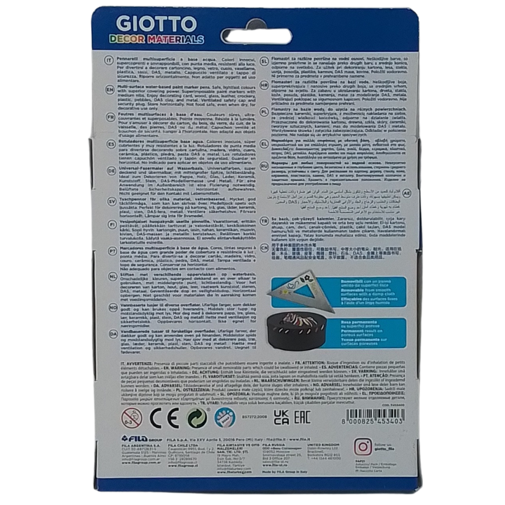 GIOTTO - DECOR MATERIALS 12 PENNARELLI MULTISUPERFICIE