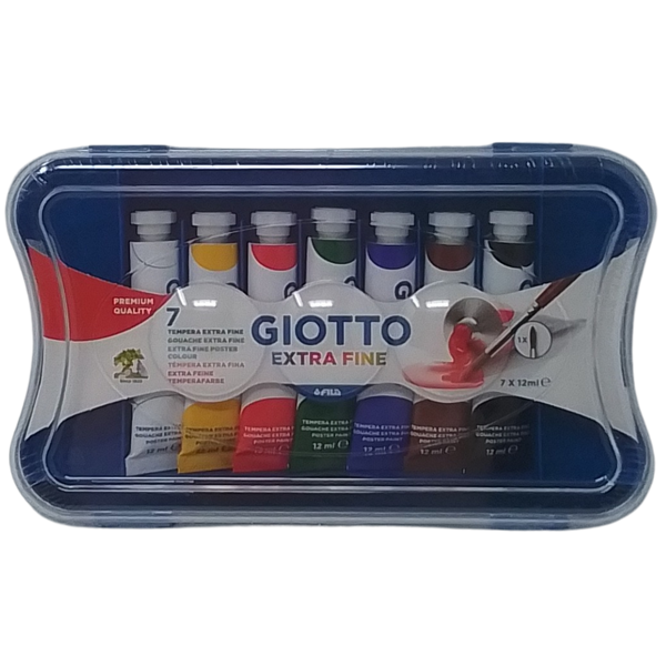 GIOTTO - CONF. 7 TUBETTI DI TEMPERA EXTRAFINE