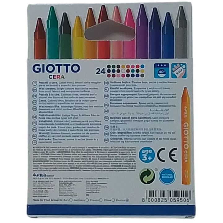 GIOTTO - CONF. 24 PASTELLI A CERA