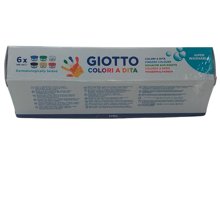 GIOTTO - CONF. 6 BARATTOLI DI COLORI A DITA