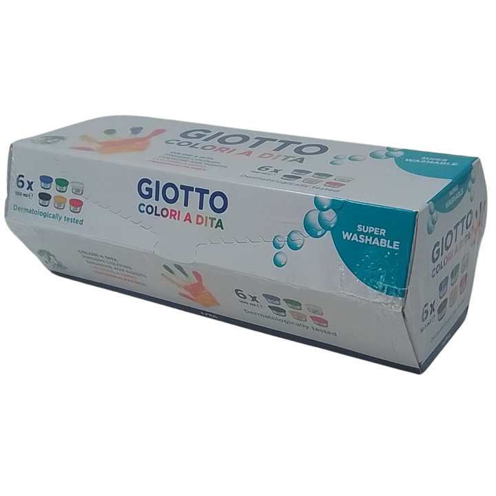 GIOTTO - CONF. 6 BARATTOLI DI COLORI A DITA