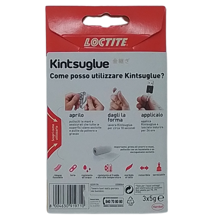 LOCTITE - KINTSUGLUE BIANCO (PASTA MODELLABILE FLESSIBILE)