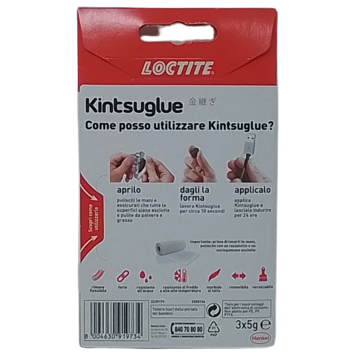 LOCTITE - KINTSUGLUE NERO (PASTA MODELLABILE FLESSIBILE)