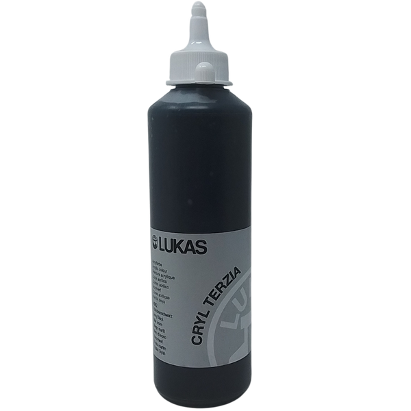 LUKAS - COLORE ACRILICO CRYL TERZIA 500ML NERO D'AVORIO