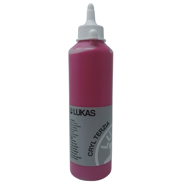 LUKAS - COLORE ACRILICO CRYL TERZIA 500ML ROSSO PRIMARIO