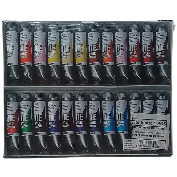MAIMERI - CONF. 24 COLORI ACRILICI ONE ACRYLIC