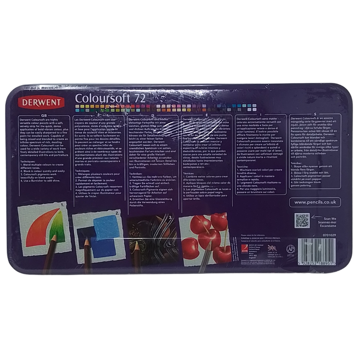 DERWENT - CONF. 72 MATITE COLORATE COLOURSOFT