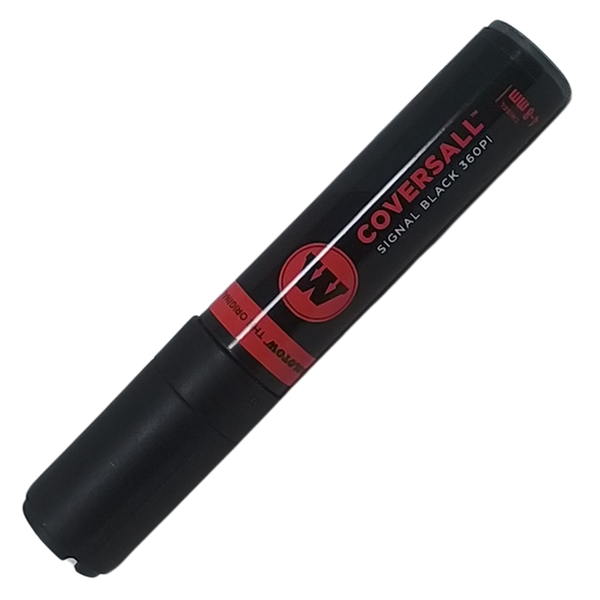 MOLOTOW - COVERSALL SIGNAL BLACK 360PI (PENNARELLO CHISEL 4-8MM)