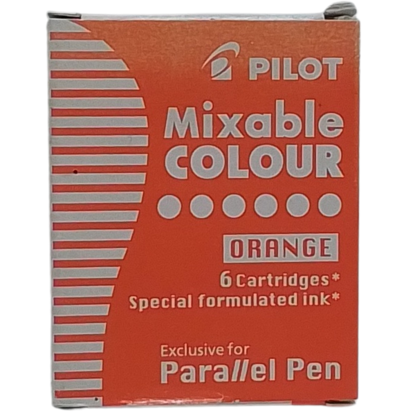 PILOT - CONF. 6 CARTUCCE PER PARALLEL PEN MIXABLE COLOUR ARANCIONE