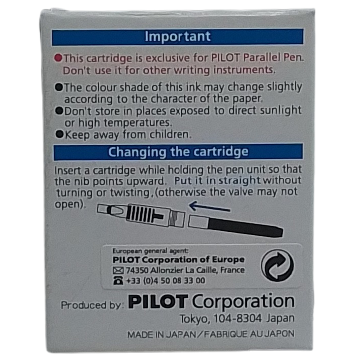 PILOT - CONF. 12 CARTUCCE PER PARALLEL PEN MIXABLE COLOUR COLORI ASSORTITI