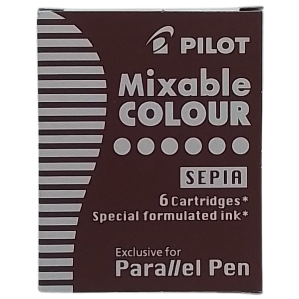 PILOT - CONF. 6 CARTUCCE PER PARALLEL PEN MIXABLE COLOUR SEPPIA