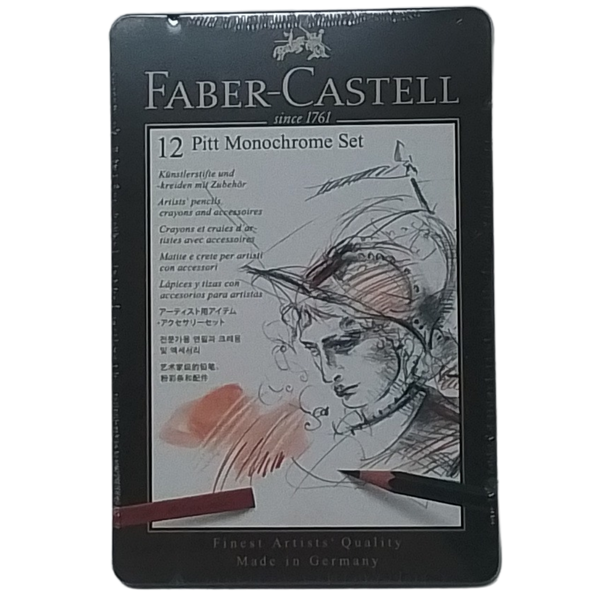 FABER-CASTELL - 12 PITT MONOCHROME SET