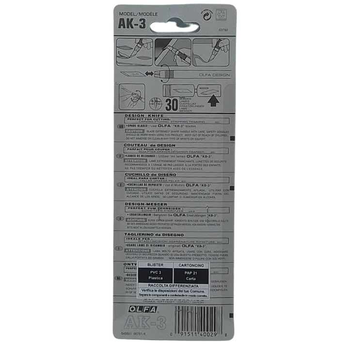 OLFA - TAGLIERINO DA DISEGNO AK-3