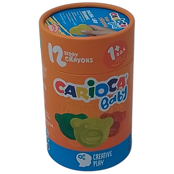 CARIOCA - BABY CONF. 12 TEDDY CRAYONS (PASTELLI COLORATI A ORSETTO)