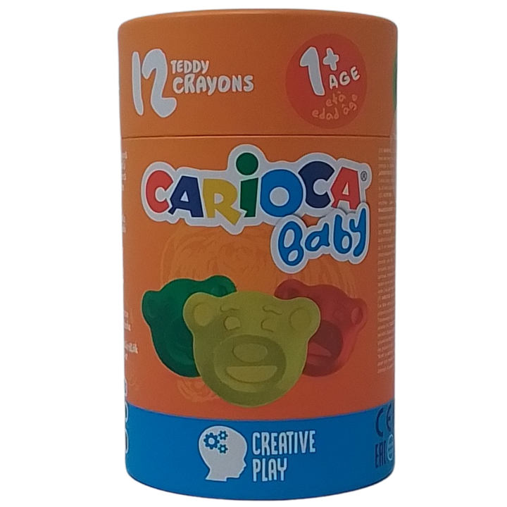 CARIOCA - BABY CONF. 12 TEDDY CRAYONS (PASTELLI COLORATI A ORSETTO)