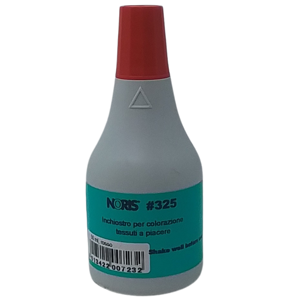 NORIS - INCHIOSTRO PER COLORAZIONE TESSUTI A PIACERE #325 ROSSO (RESISTENTE ALL'ACQUA)