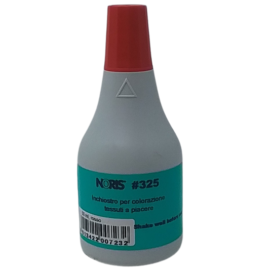 NORIS - INCHIOSTRO PER COLORAZIONE TESSUTI A PIACERE #325 ROSSO (RESISTENTE ALL'ACQUA)