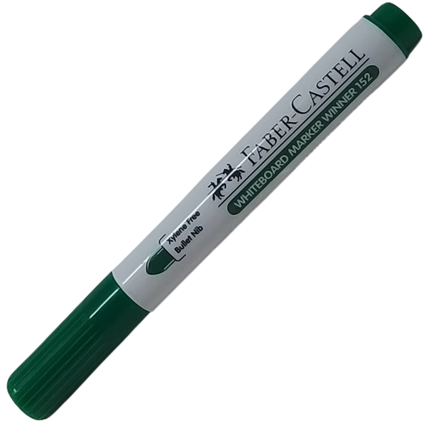 FABER-CASTELL - PENNARELLO DA LAVAGNA WINNER 152 PUNTA A PROIETTILE VERDE