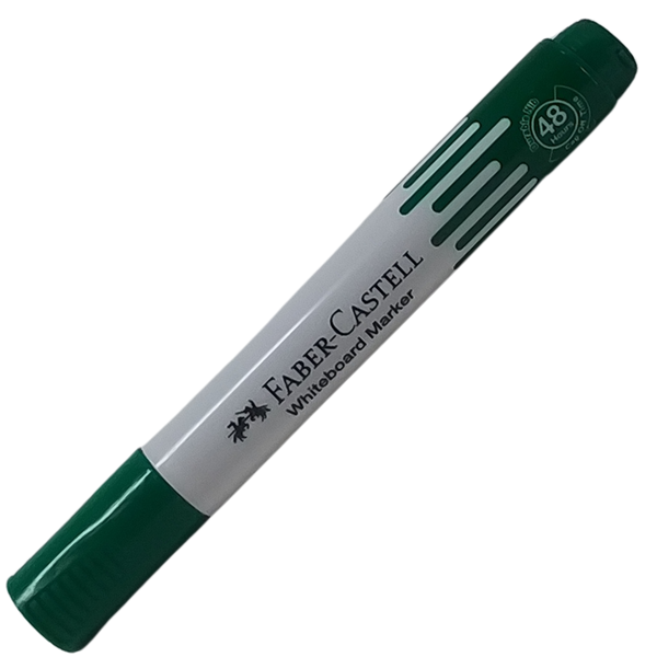 FABER-CASTELL - PENNARELLO DA LAVAGNA RICARICABILE PUNTA TONDA VERDE