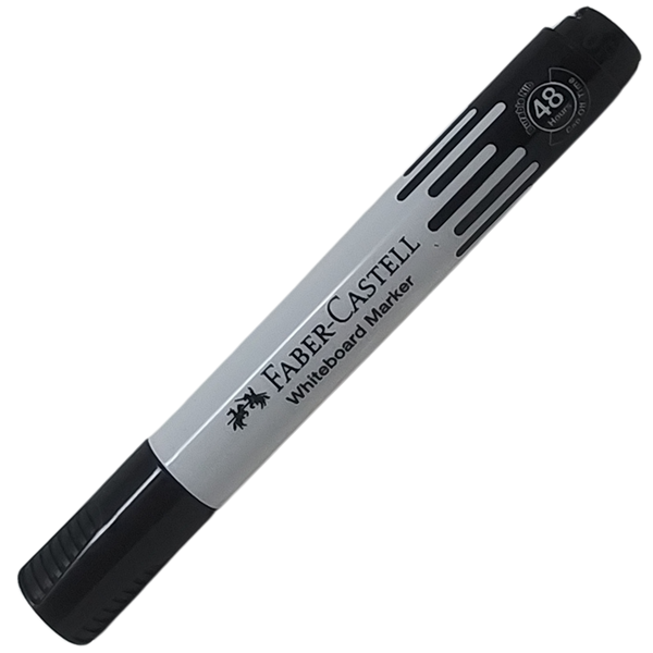 FABER-CASTELL - PENNARELLO DA LAVAGNA RICARICABILE PUNTA TONDA NERO