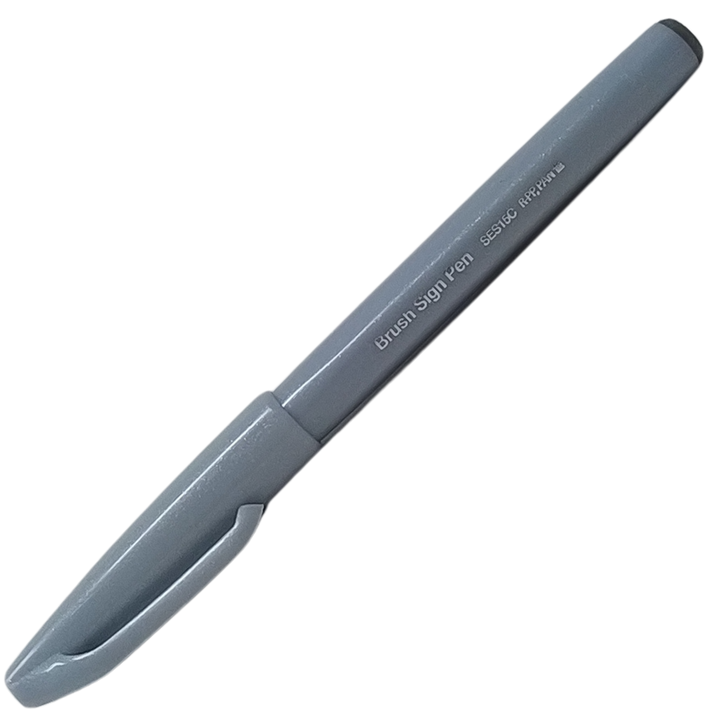 PENTEL - BRUSH SIGN PEN GRIGIO CHIARO