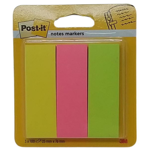 4516:3M - POST-IT FOGLIETTI ADESIVI RIPOSIZIONABILI 25X76MM
