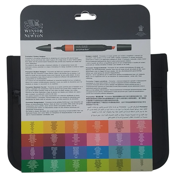 WINSOR & NEWTON - CONF. 24+1 PROMARKER DESIGNER STUDENTI