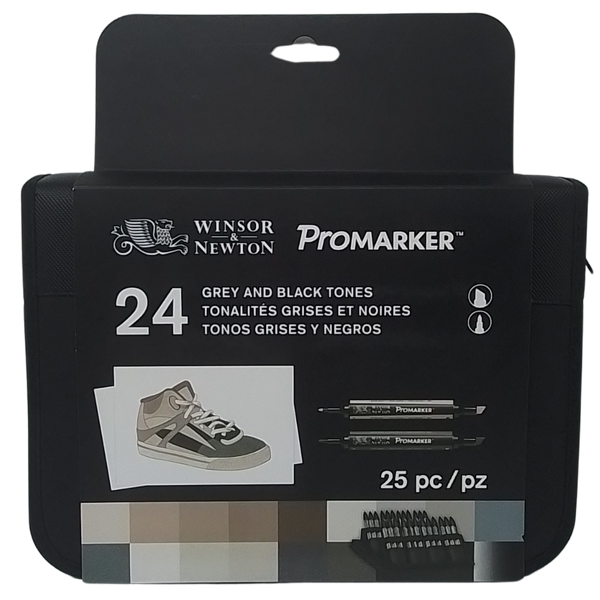 WINSOR & NEWTON - CONF. 24 PROMARKER TONI DI GRIGIO E NERO