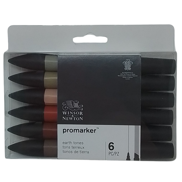 WINSOR & NEWTON - CONF. 6 PROMARKER TONALITÀ TERROSE