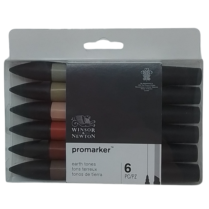 WINSOR & NEWTON - CONF. 6 PROMARKER TONALITÀ TERROSE