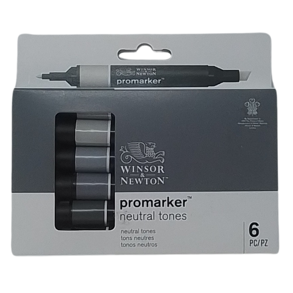 WINSOR & NEWTON - CONF. 6 PROMARKER TONALITÀ NEUTRE