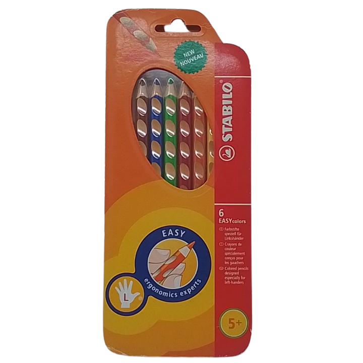 STABILO - EASYCOLORS CONF. 6 PASTELLI COLORATI ERGONOMICI PER MANCINI