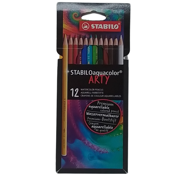 STABILO - AQUACOLOR ARTY CONF. 12 MATITE ACQUERELLABILI