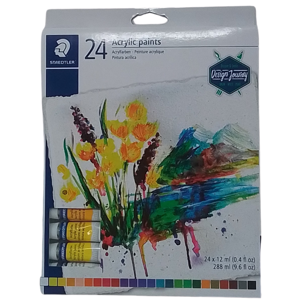 STAEDTLER - ACRYLIC PAINTS CONF. 24 TUBETTI DI COLORI ACRILICI 12ML