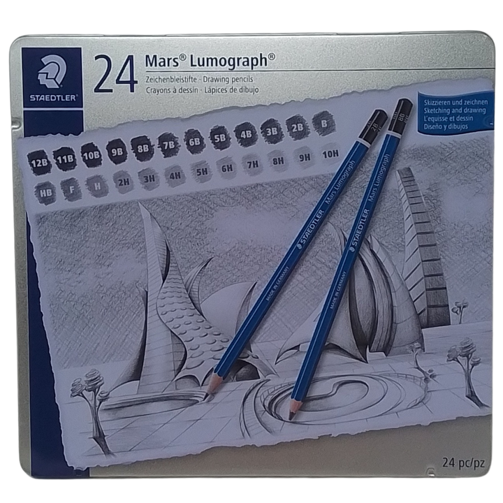 STAEDTLER - MARS LUMOGRAPH CONF. 24 MATITE 12B-10H