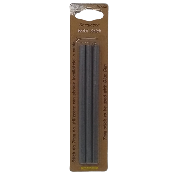 WILER - CONF. 3 STICK DI CERALACCA ARGENTO PER PISTOLA A CALDO