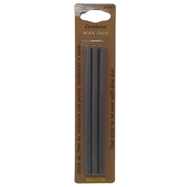 WILER - CONF. 3 STICK DI CERALACCA ARGENTO PER PISTOLA A CALDO