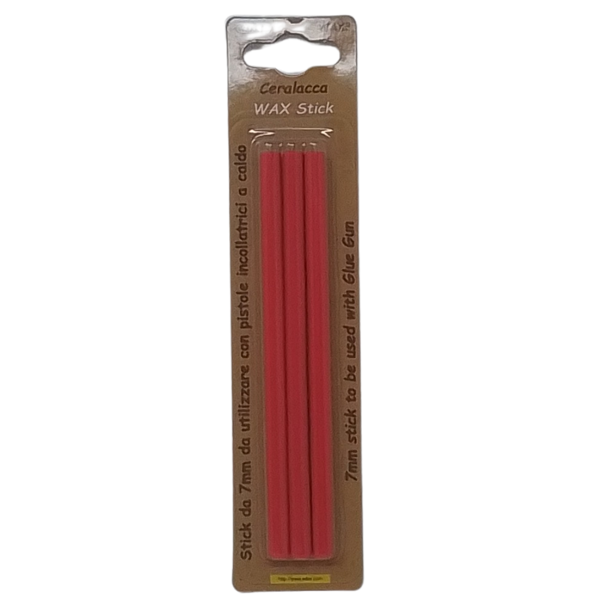WILER - CONF. 3 STICK DI CERALACCA ROSSA PER PISTOLA A CALDO