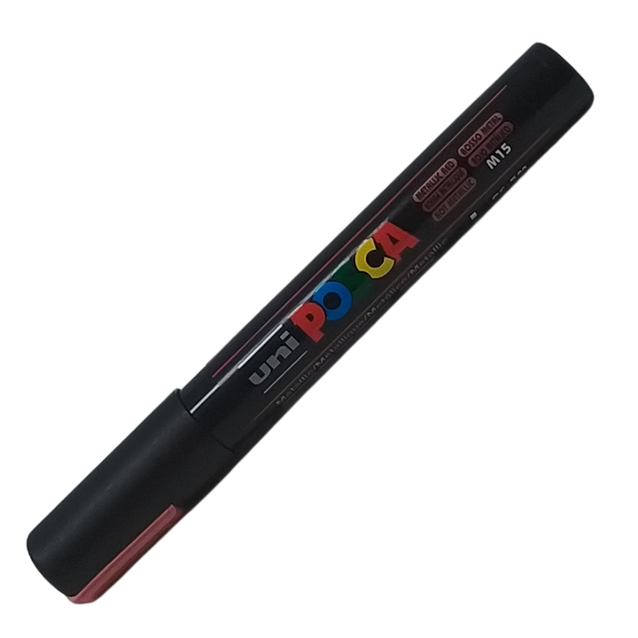 UNI - POSCA PENNARELLO A VERNICE PC-5M (PUNTA 1.8) M15 ROSSO METAL